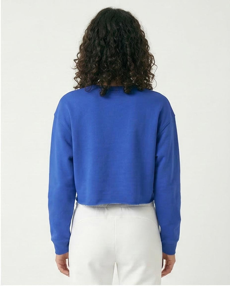 Ravin Women’s Sport Luxe Cropped Washington Graphic Sweatshirt – Royal Blue - o174724