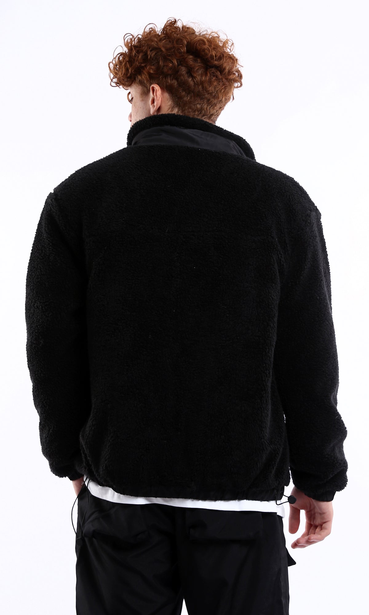 Black Borg Fleece Utility Zip-Up Jacket - O174754