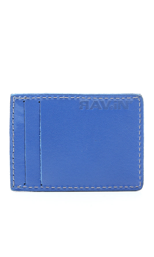O174862 Dark Blue Textured Leather Cards Holder