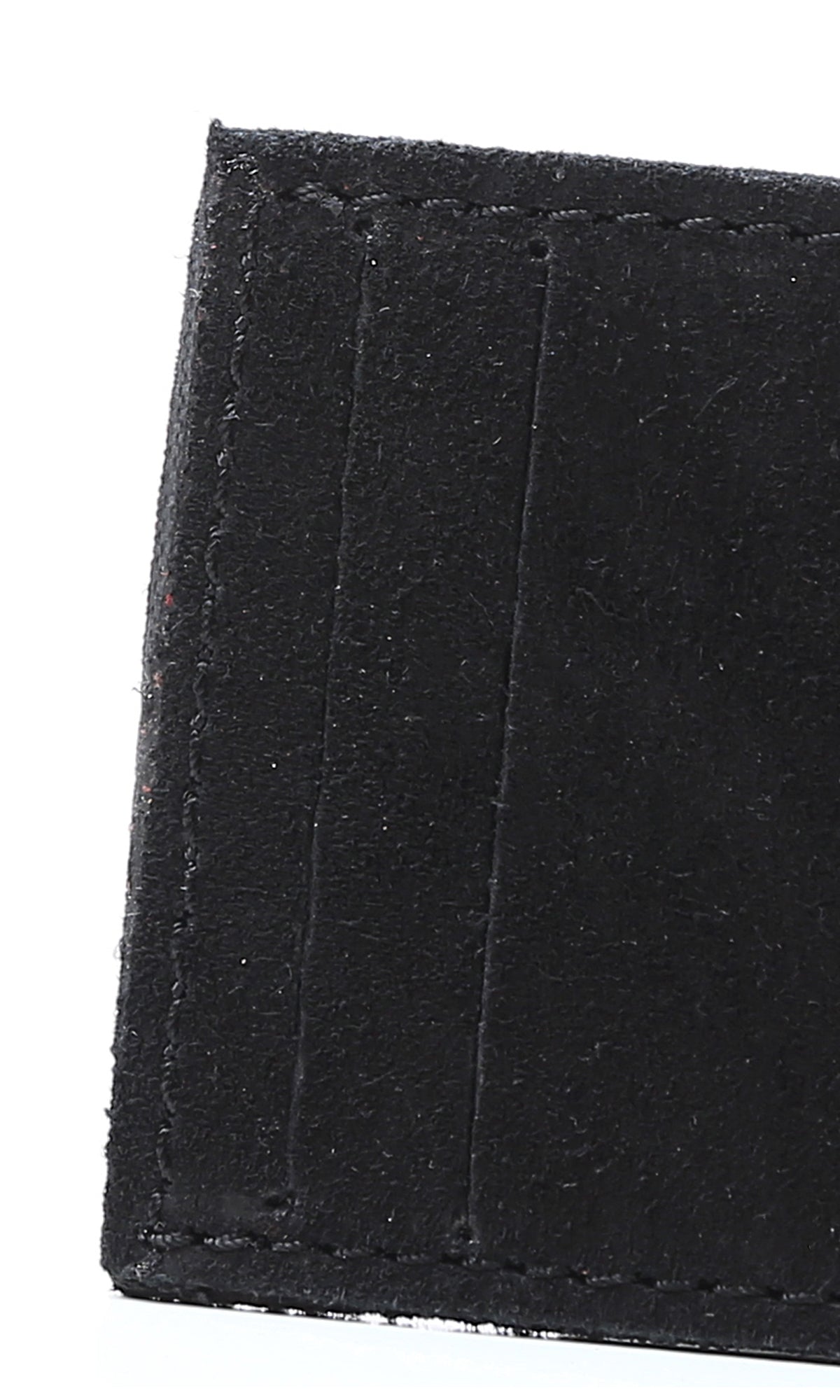 O174864 Solid Nubuck Black Cards Holder