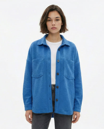 O172563 Green Ribbed Long Sleeves Short Pullover