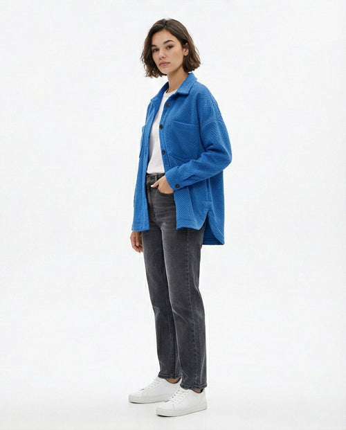 O172563 Green Ribbed Long Sleeves Short Pullover