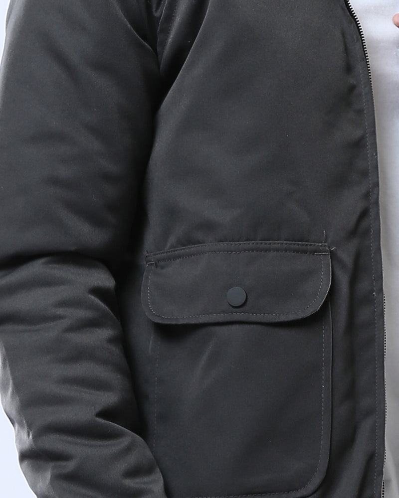 Ravin Men's Padded Utility Bomber Jacket - Dark Grey - O175496