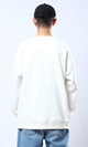O175666 Printed "Culture" White Slip On Sweatshirt