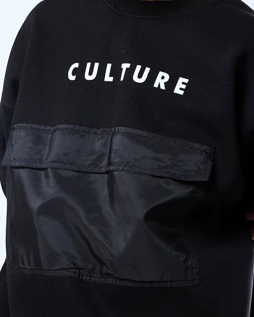 RAVIN | "Culture" Oversized Technical Pocket Sweatshirt - O175667