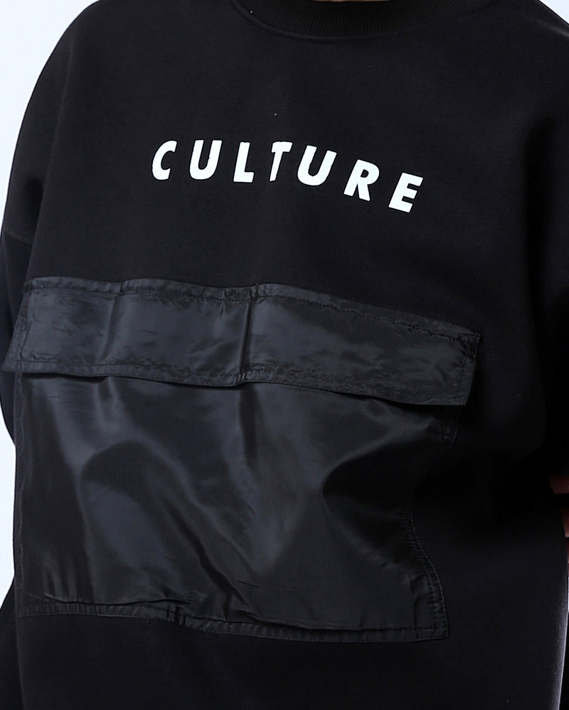RAVIN | "Culture" Oversized Technical Pocket Sweatshirt - O175667