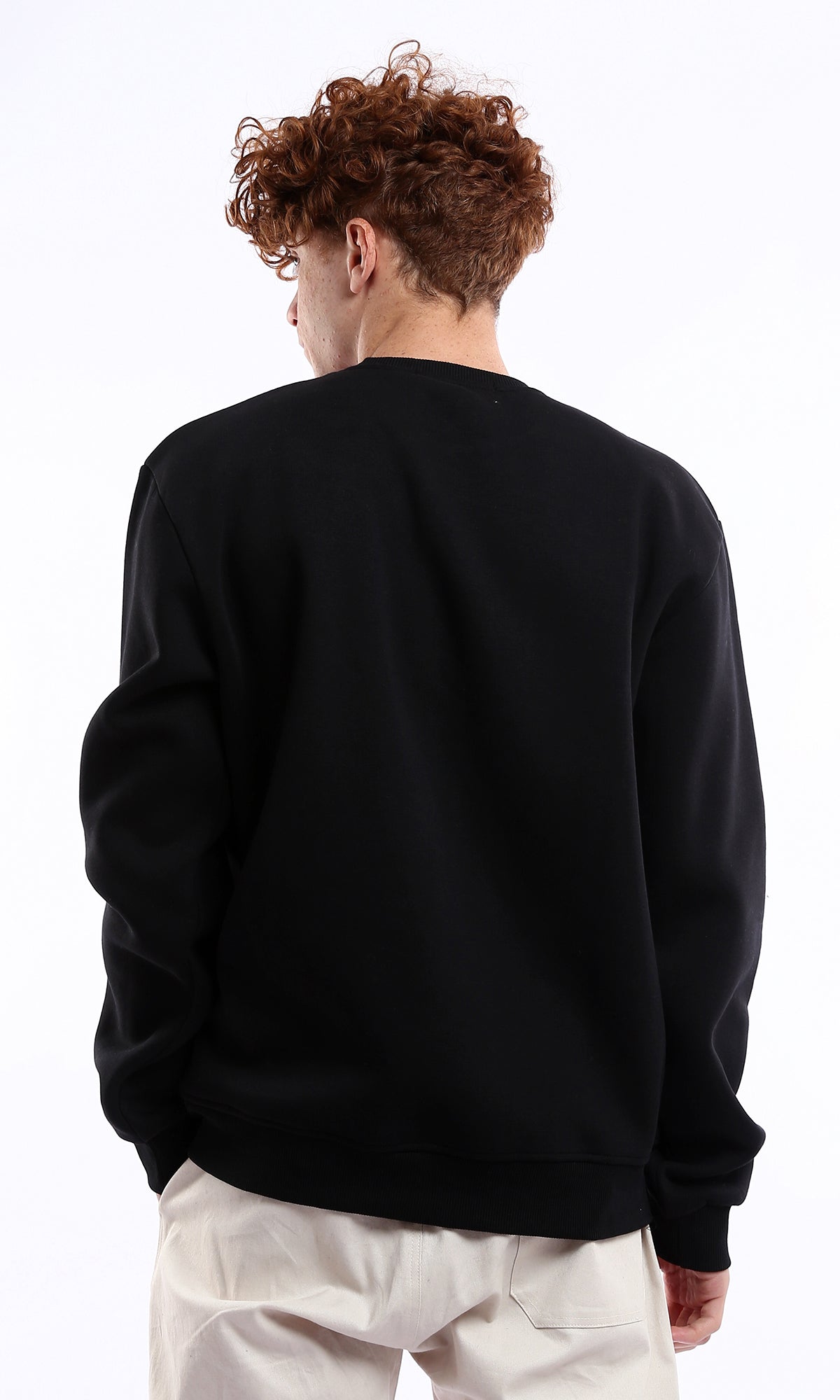 O175781 Black Sweatshirt With Front Waterproof Zipped Pocket