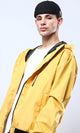 O175901 Hooded Neck With Drawstring Yellow Jacket