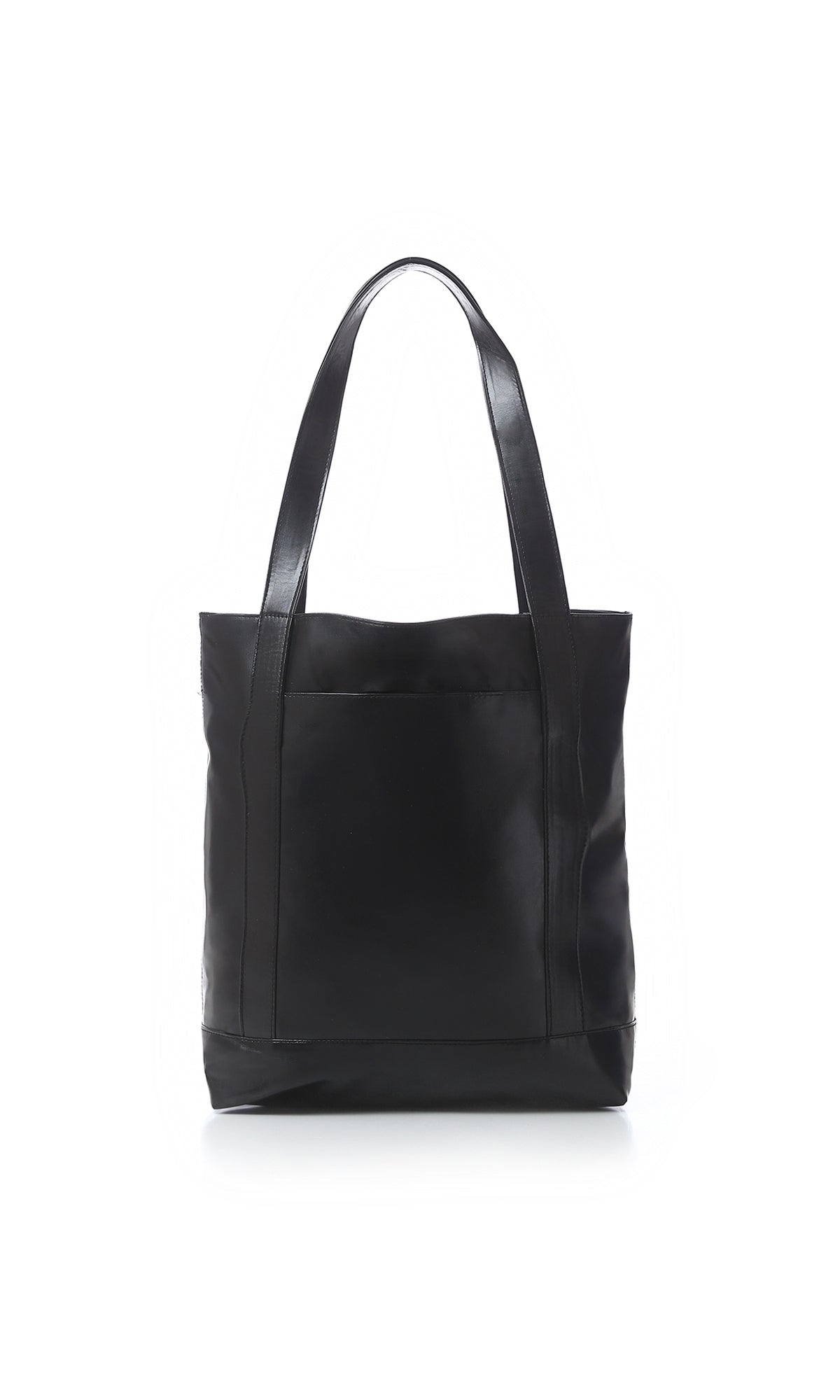 O175958 Black Soft Leather Hand-Bag With Outer Pocket