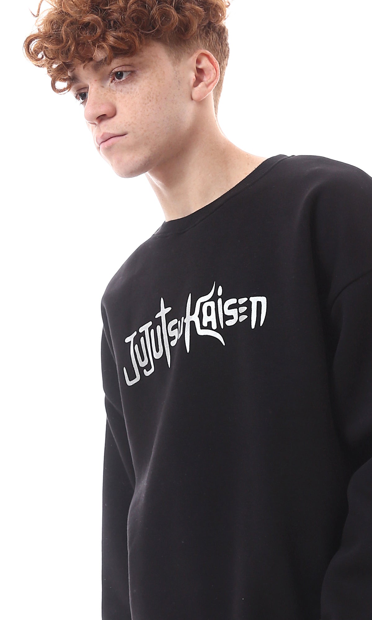 O176049 Long Sleeves Printed Sweatshirt With Inner Fleece