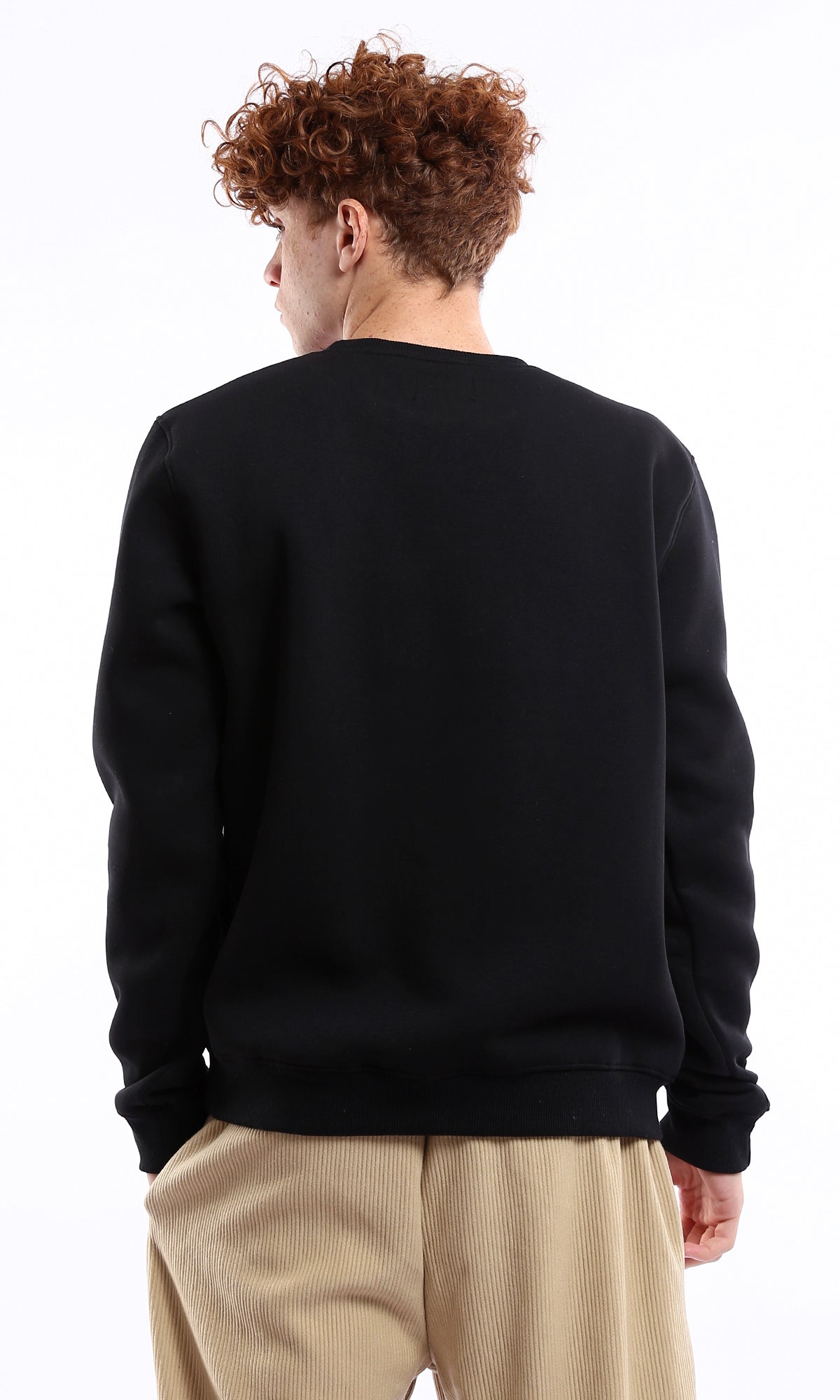 Palestinian Calligraphy Map Print Crew Neck Sweatshirt - O176712