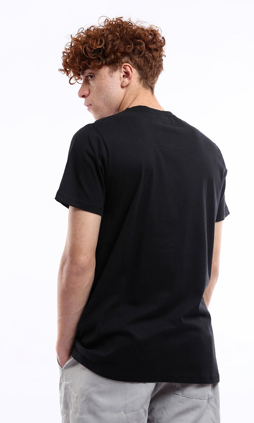 Men's Essential Crew Neck Black Tee - 0178023