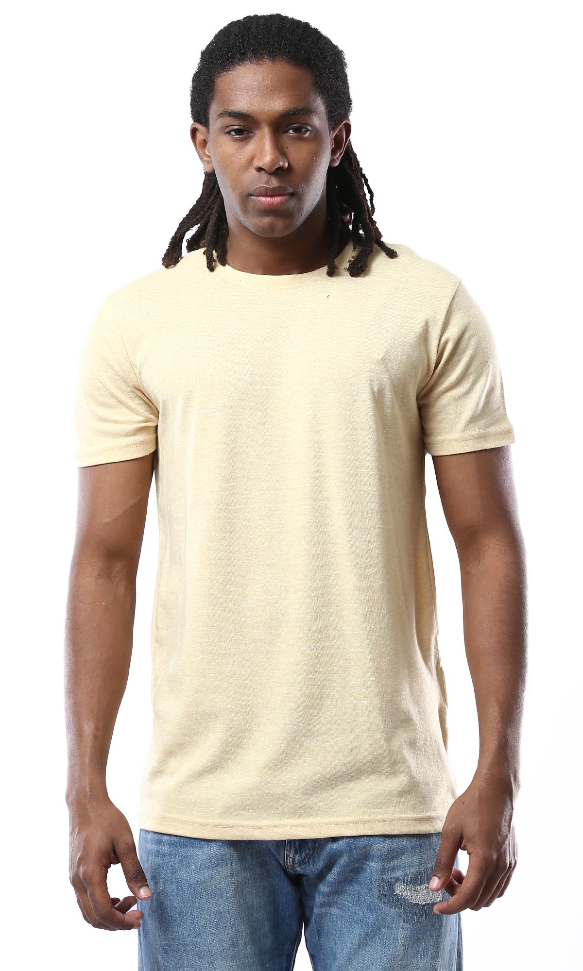 O178907 Heather Sand Short Sleeves Lightweight Summer Tee