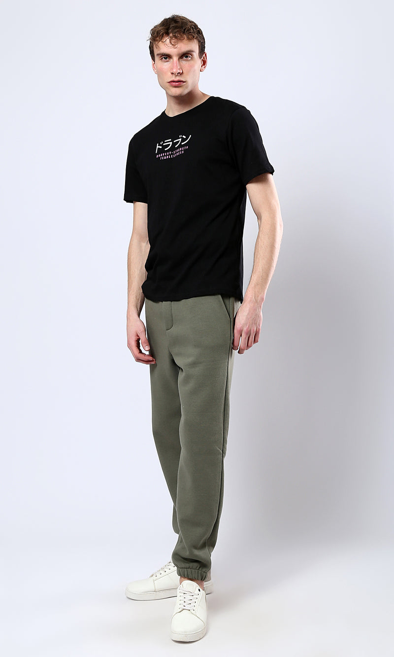 O178913 "Dragon" Short Sleeves Slip On Summer Tee