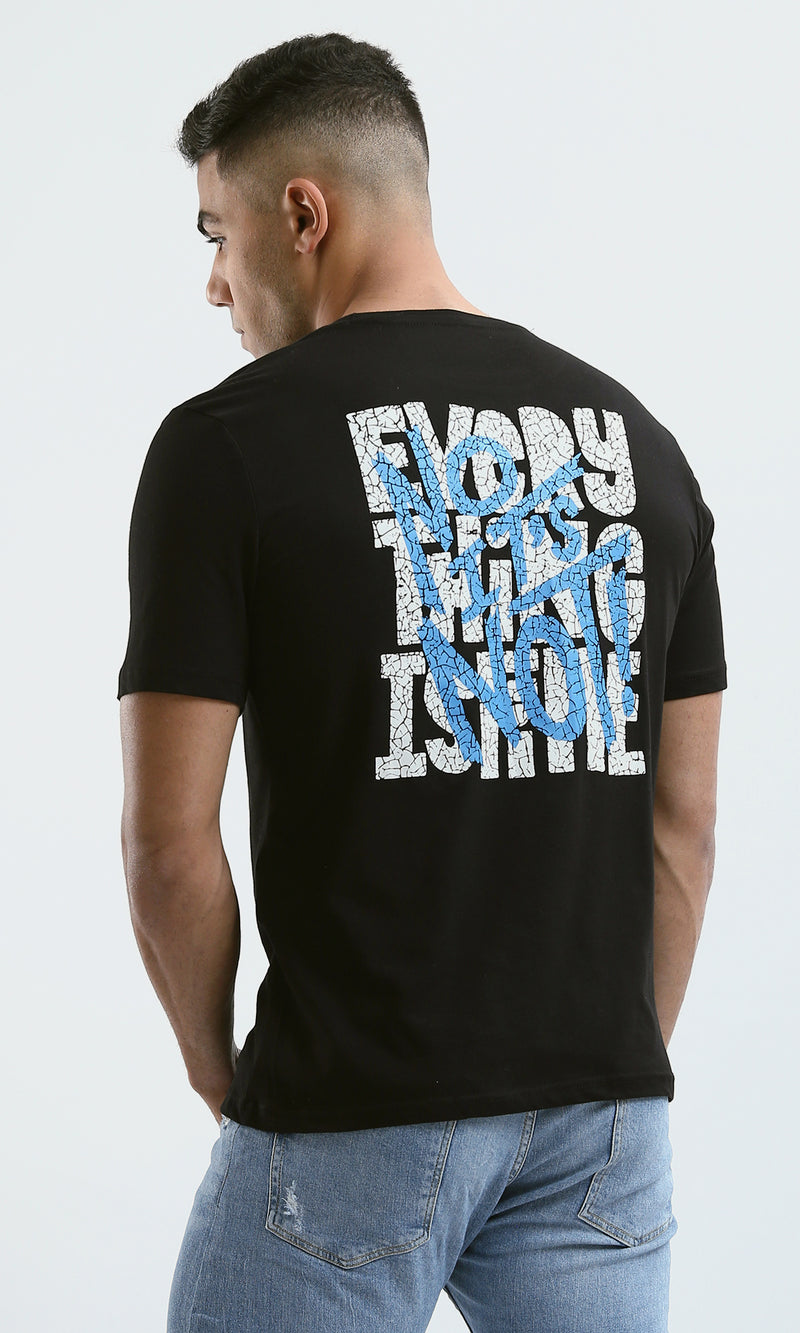 O178915 "No It'S Not" Black Printed Short Sleeves Tee