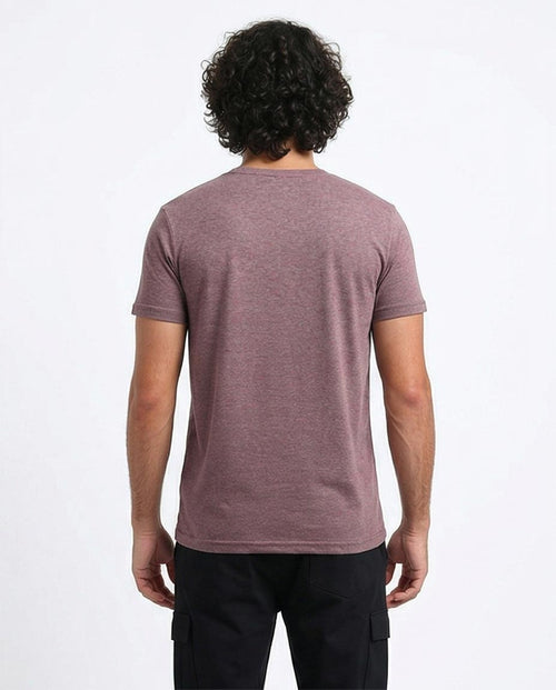 تيشيرت رجالي ماركة ريفين كحلي هيذر "انطوائي" مطبوع برسومات – أناقة الشارع المتطورة - O178955