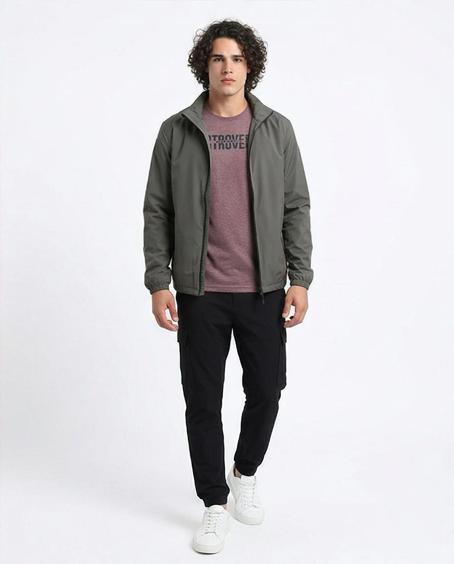 Ravin Men’s Burgundy Heather "Introvert" Graphic T-Shirt – Elevated Street Style - O178955
