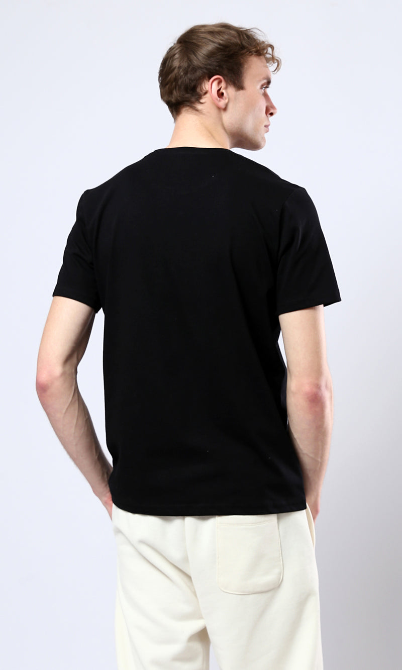 O178956 Printed "Legend" Short Sleeves Tee - Black 