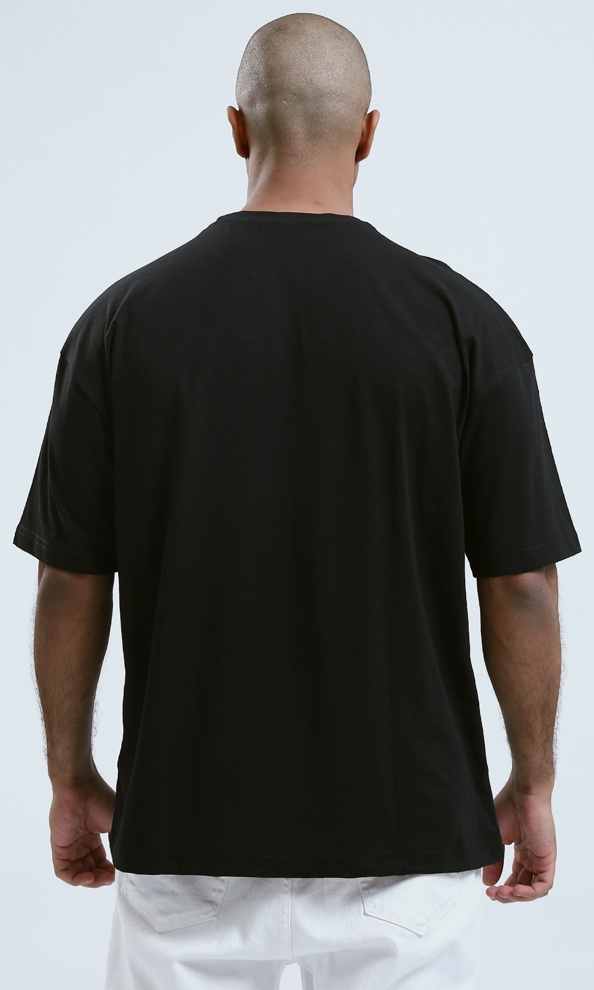 O178975 - "No Story" Black Printed Short Sleeves Tee