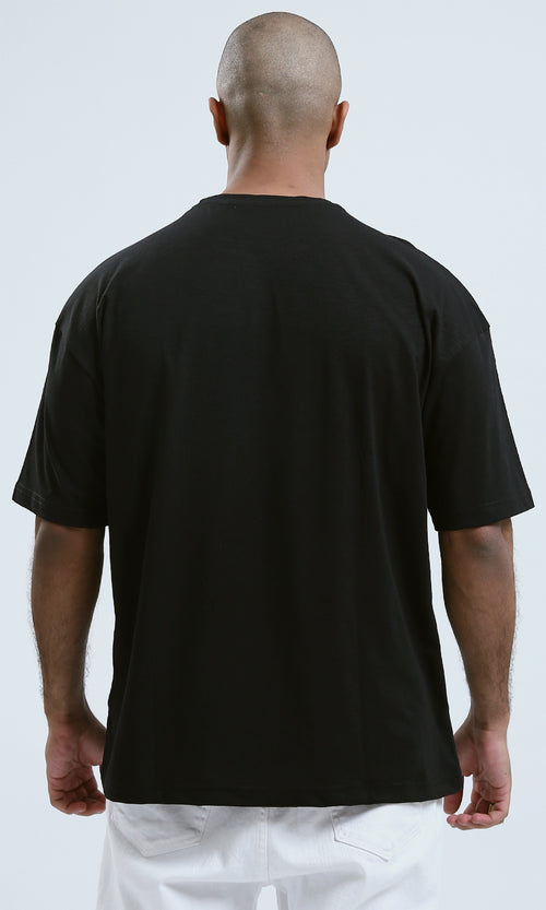 O178975 - "No Story" Black Printed Short Sleeves Tee