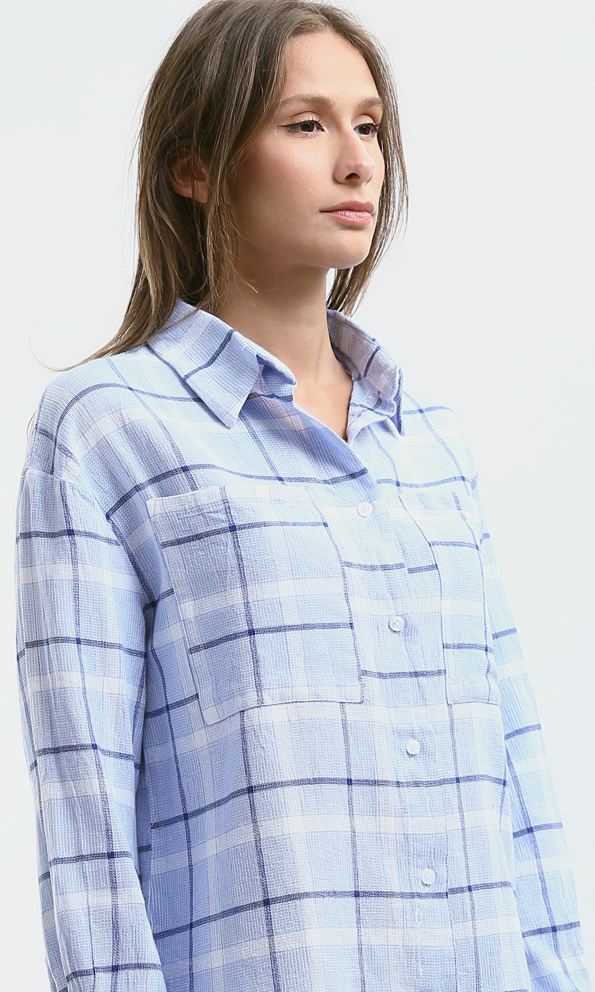 O179133 Off-White Long Sleeves Shirt With Patched Pocket