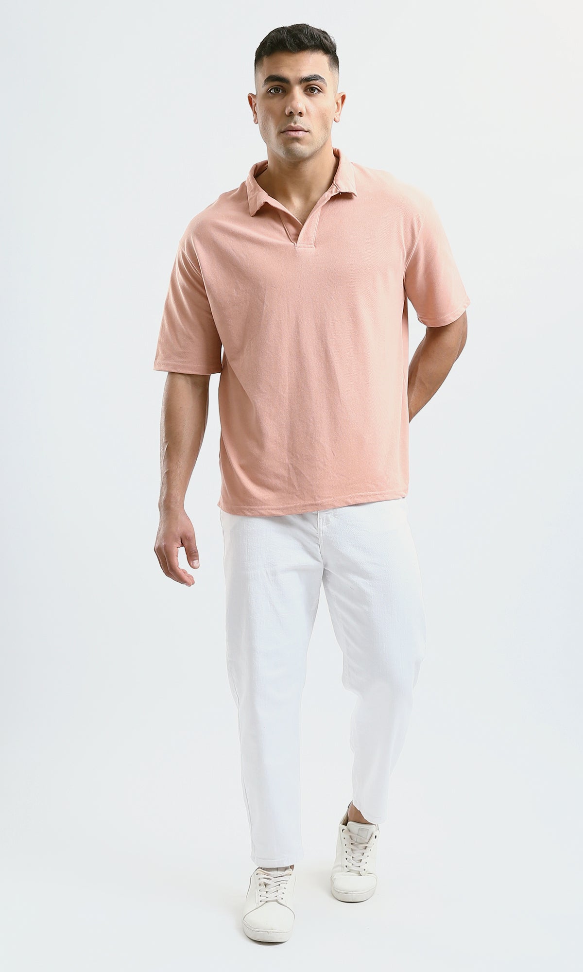 O179250 Elbow Sleeves Light Simon Slip On Polo Shirt