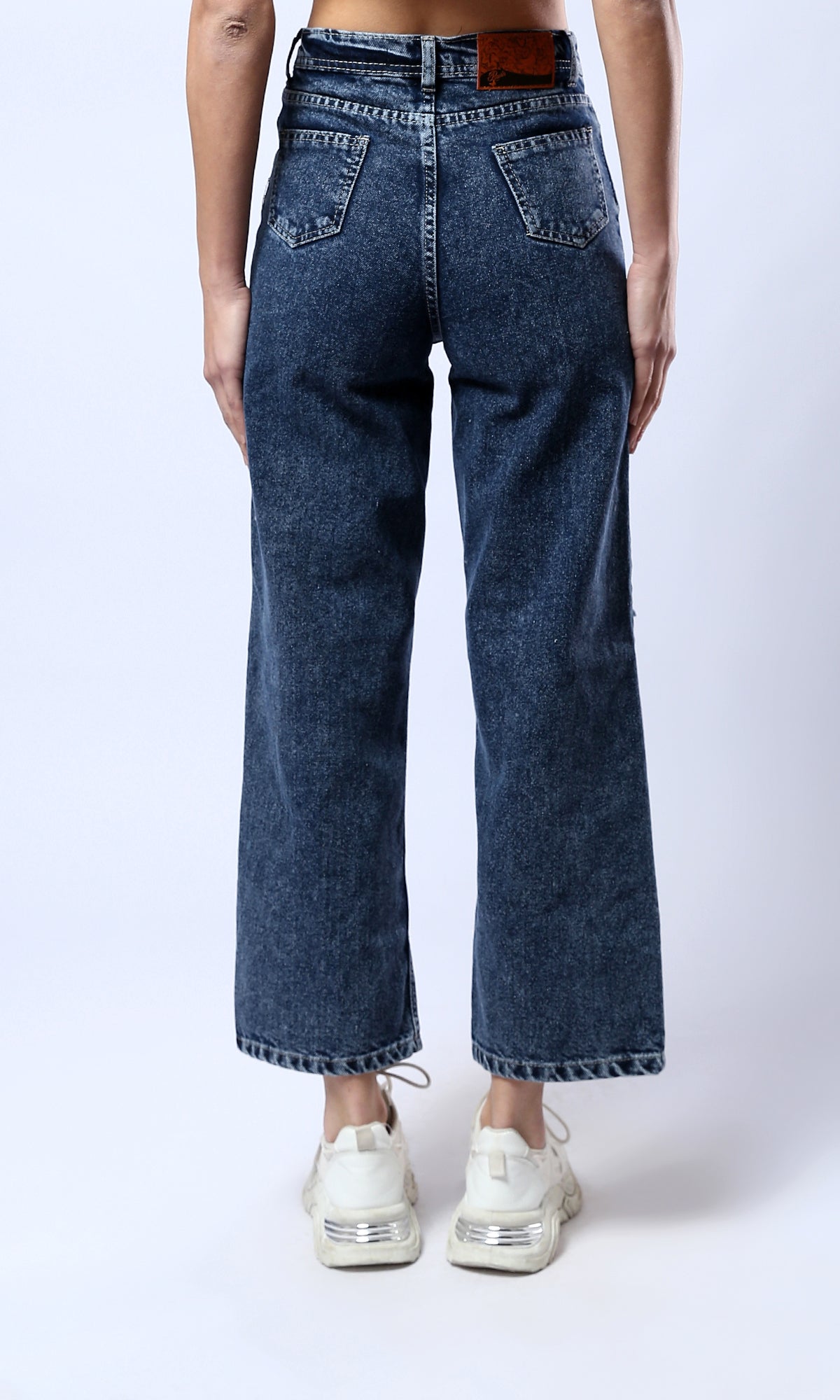 O179583 Straight-Leg Standard Blue Casual Jeans