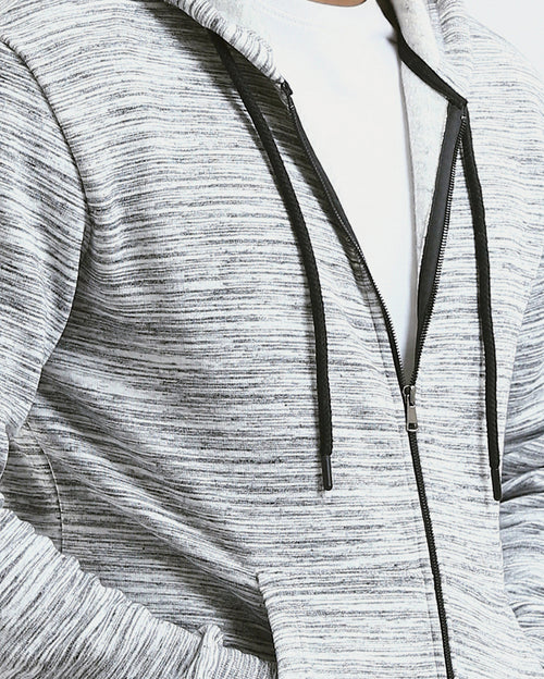 Ravin Men’s Space-Dye Sherpa-Lined Zip-Up Hoodie - o180398