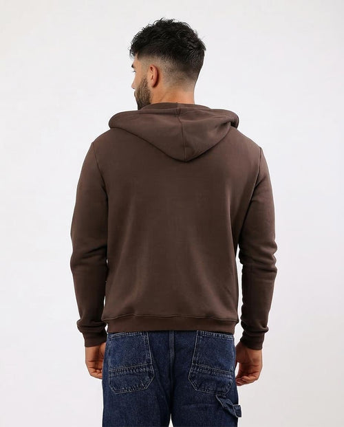 Ravin Men’s Premium Zip-Up Fleece Hoodie – Deep Cocoa - O180399