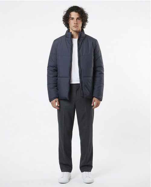 Ravin Men’s Essential Lightweight Quilted Puffer Jacket - Dark Grey - O180579