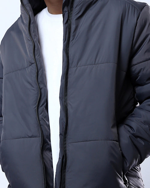 Ravin Men’s Essential Lightweight Quilted Puffer Jacket - Dark Grey - O180579