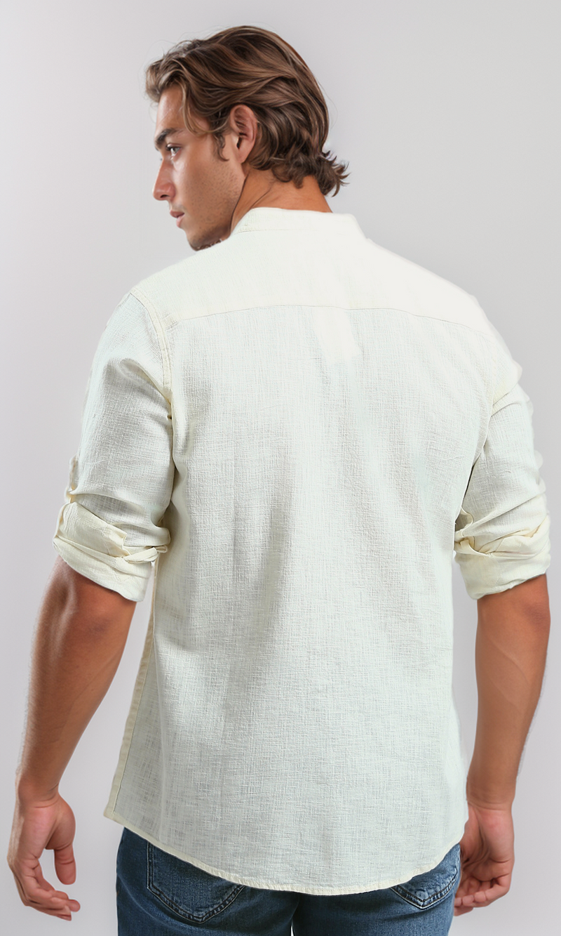 O181026 Long Sleeves Summer Shirt With Mandarin Collar