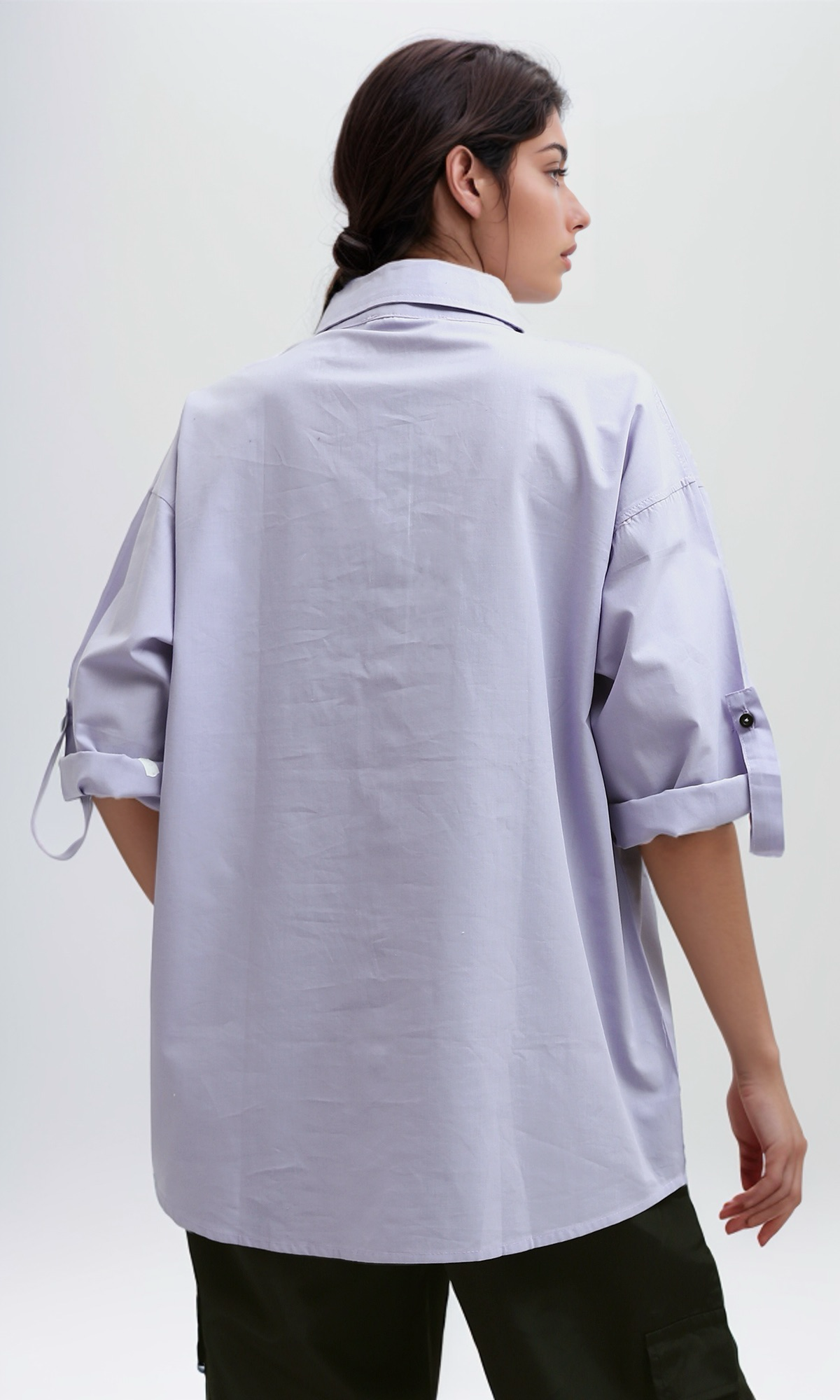 O181640 Summer 3/4 Sleeves Shirt Relaxed Fit - Light Purple