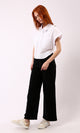 O181642 Full Buttons Down White Shirt With Front Pockets