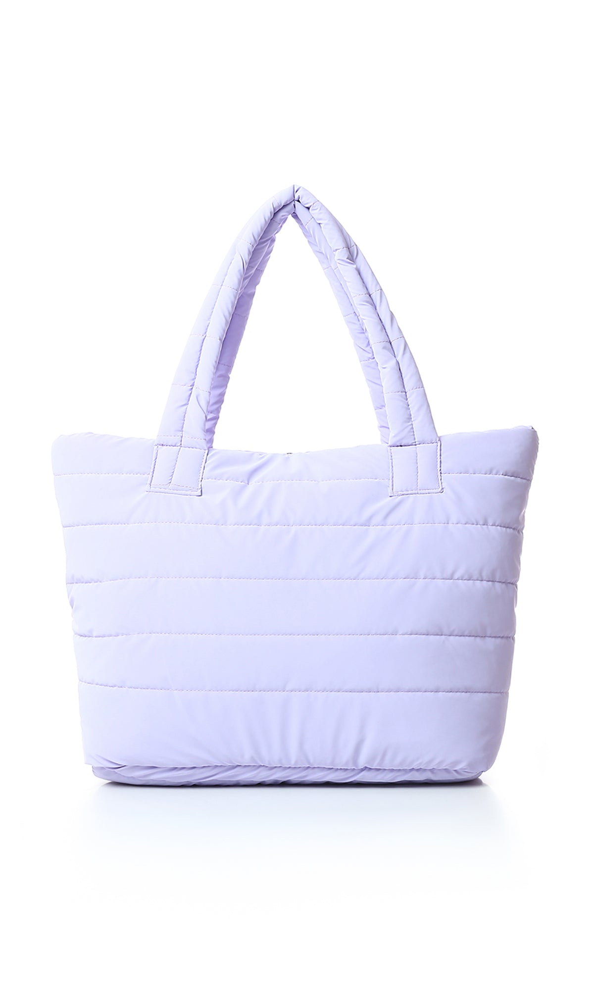 O181886 Zipped Casual Lilac Quilted Hand-Bag