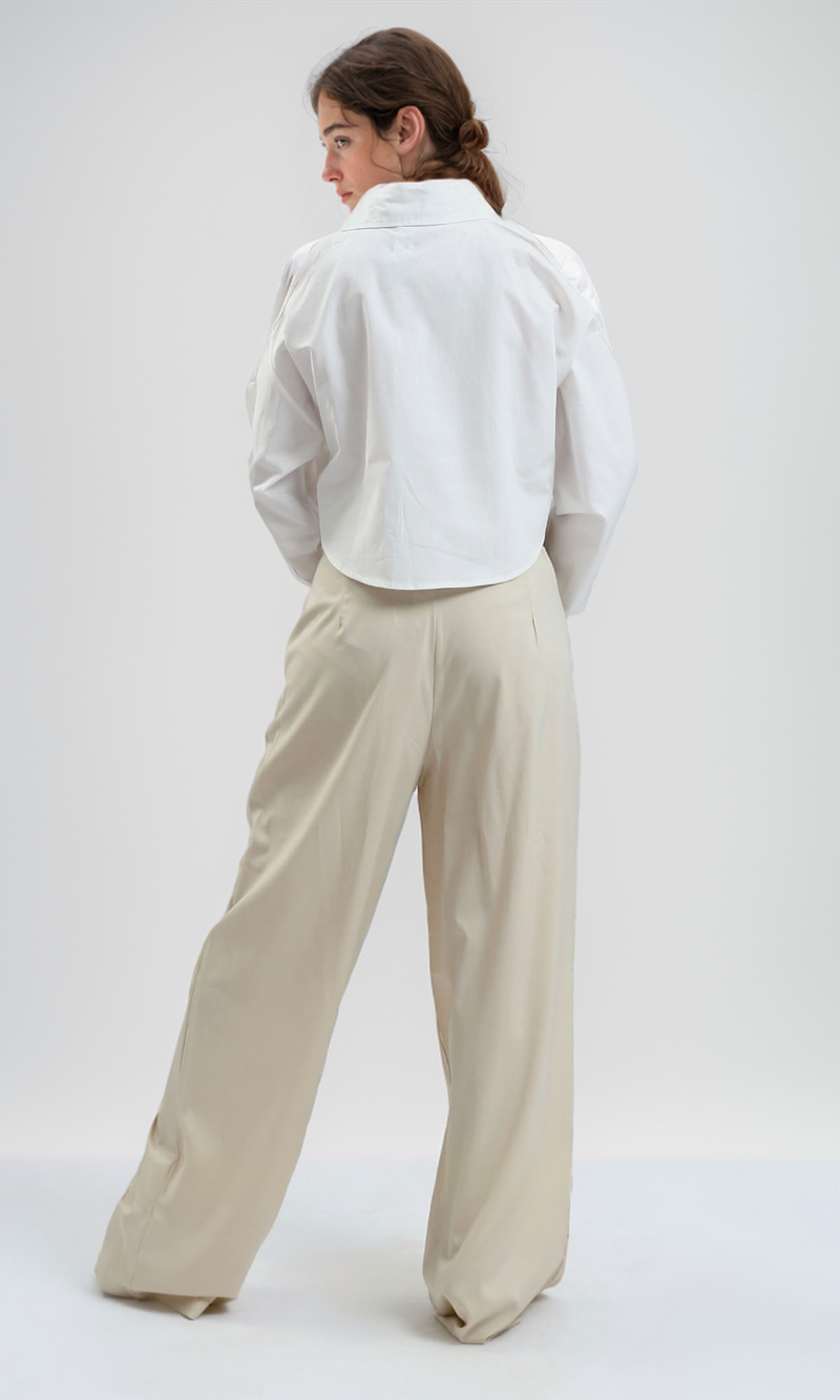 O182038 Solid Short Sleeves Casual Red Buttoned Shirt