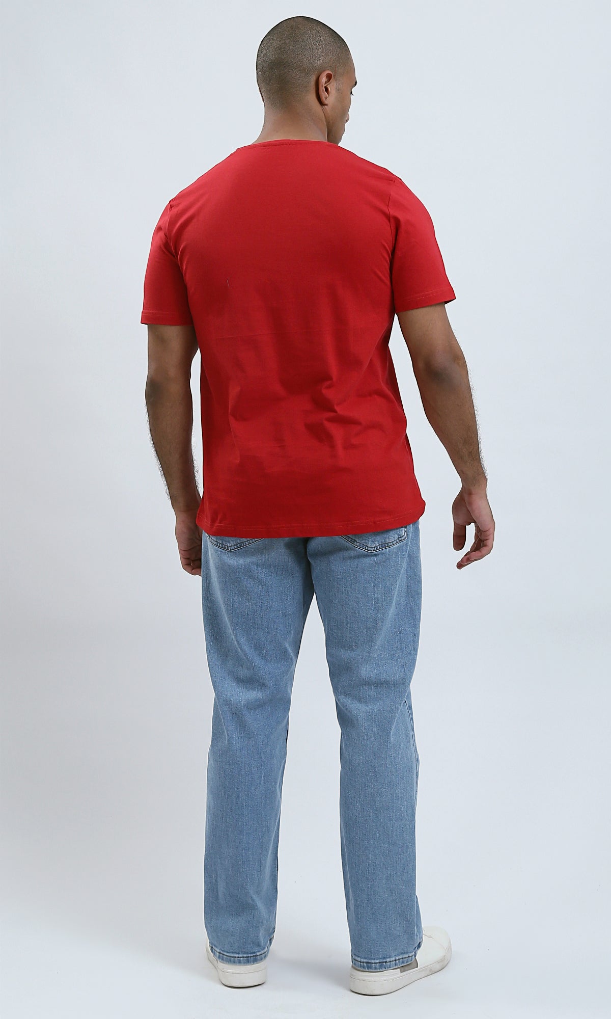 Red Graphic Coffee & Good Vibes Short Sleeve Tee - O182389