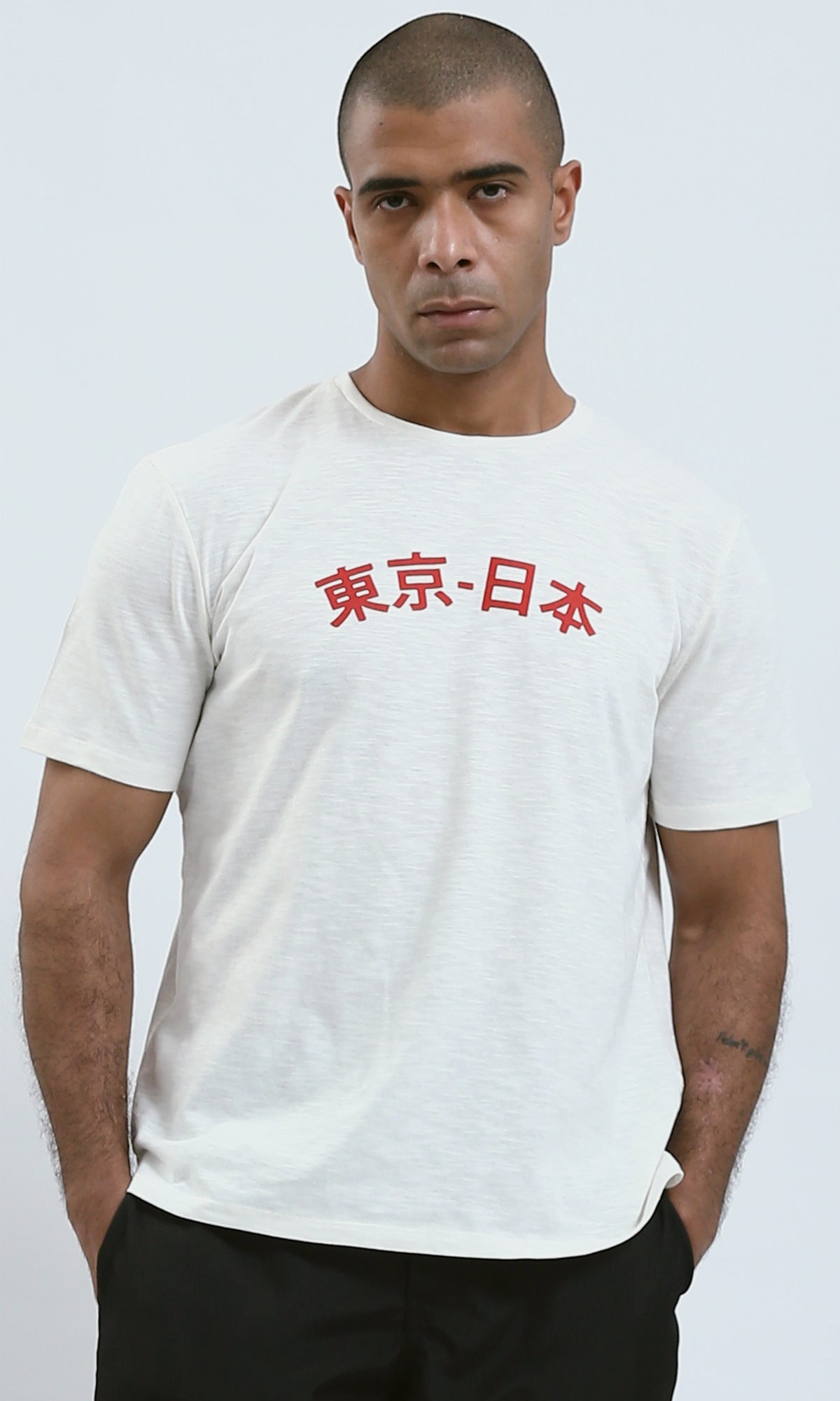 O182420 - Round Neck Short Sleeves Heather Slip On Tee