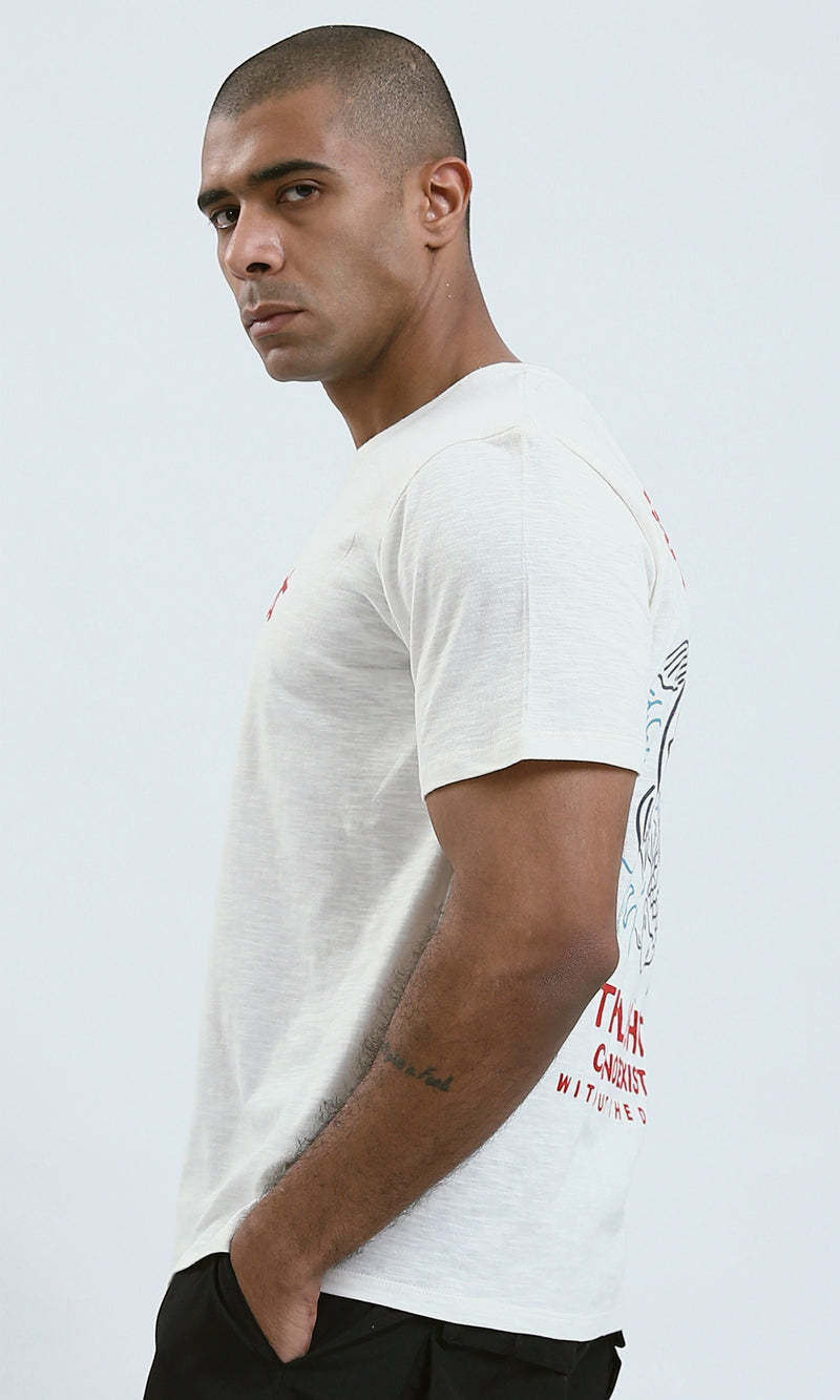 O182420 - Round Neck Short Sleeves Heather Slip On Tee