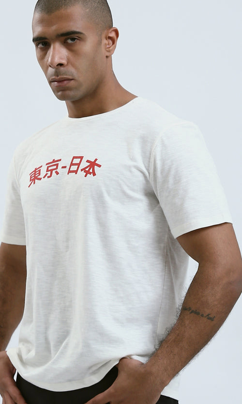 O182420 - Round Neck Short Sleeves Heather Slip On Tee