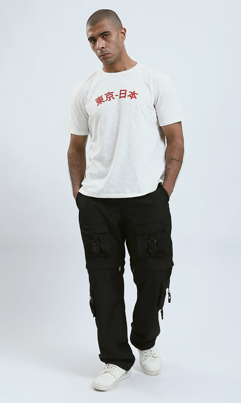 O182420 - Round Neck Short Sleeves Heather Slip On Tee