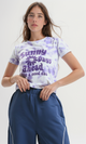 O182836 Printed "Sunny Days" Short Sleeves Regular Fit Tee - Multicolour