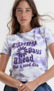 O182836 Printed "Sunny Days" Short Sleeves Regular Fit Tee - Multicolour