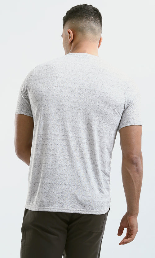 O182890 Heather Light Grey Slip On Summer Tee