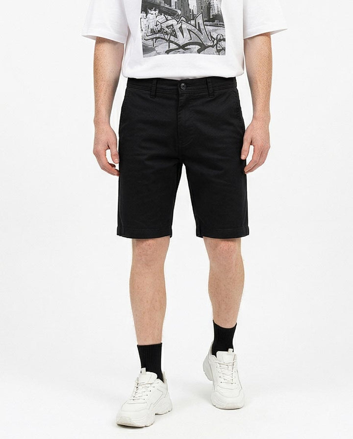 Ravin Men's Essential Slim-Fit Chino Shorts in Onyx Black - o187226