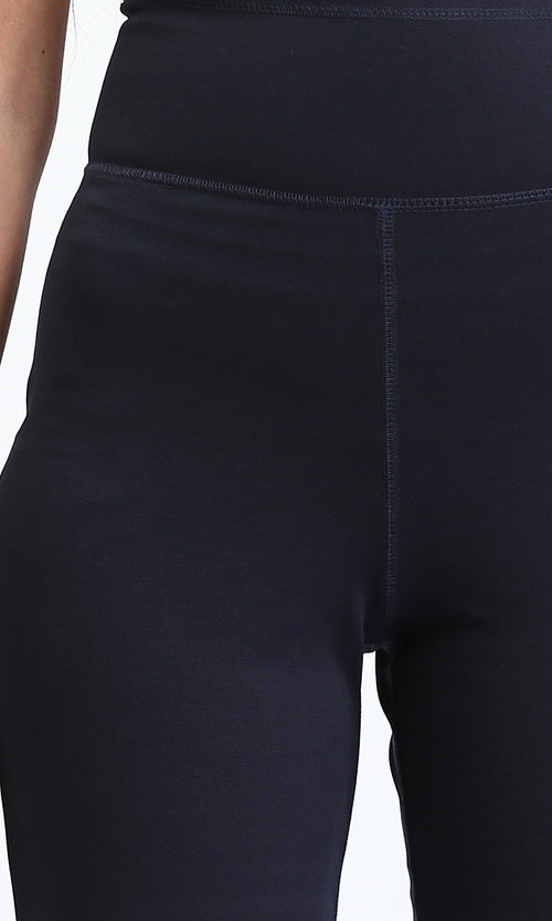 O188392 - Wide Waist Slip On Shorts - Dark Navy Blue