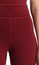 O188394 - Wide Waist Slip On Shorts - Burgundy