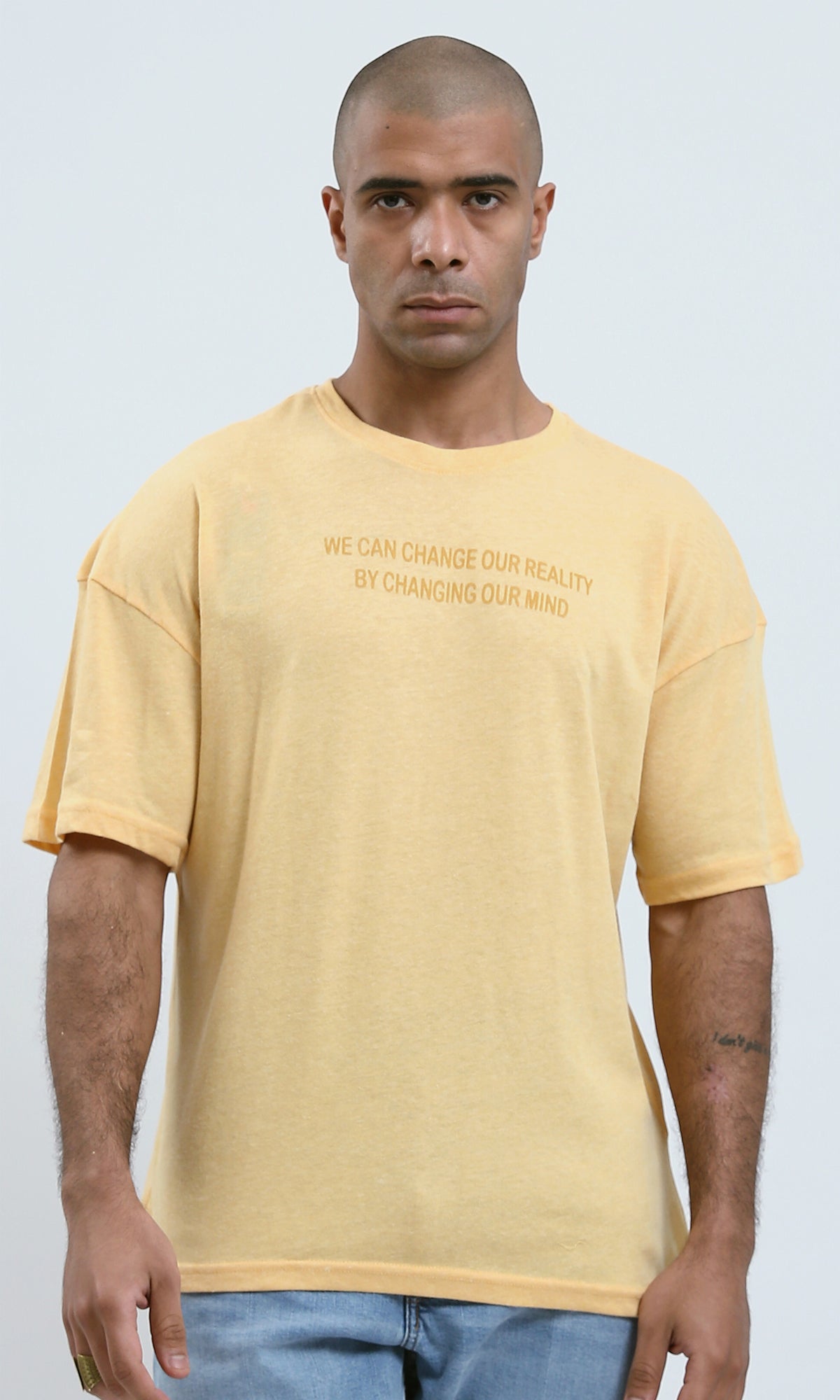 O188728 Lightweight Heather Light Yellow Summer Tee