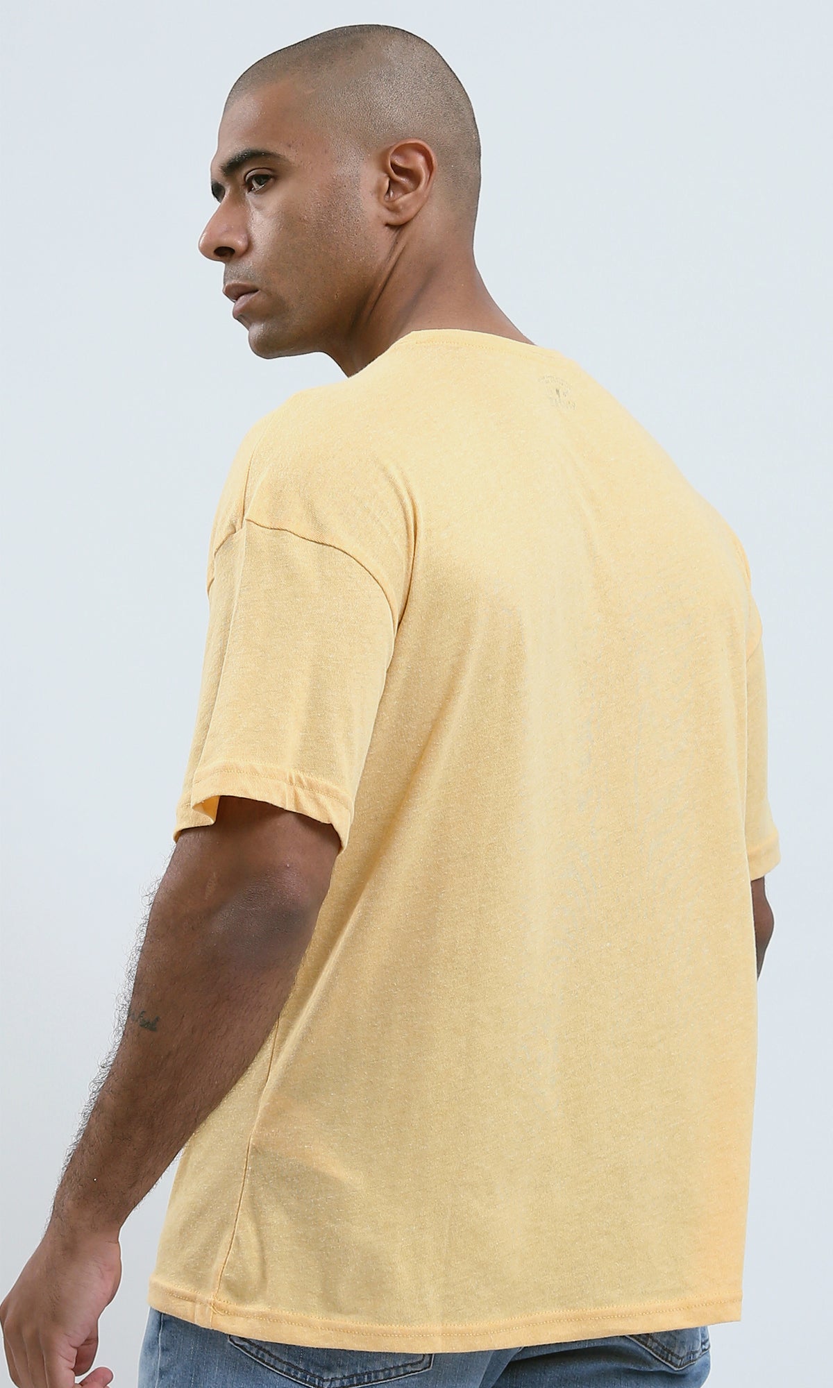 O188728 Lightweight Heather Light Yellow Summer Tee