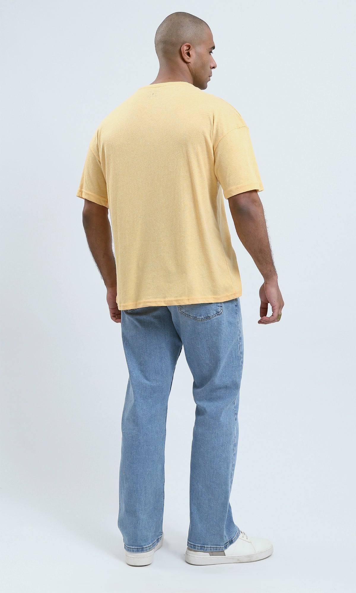 O188728 Lightweight Heather Light Yellow Summer Tee